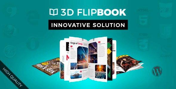 WordPress FlipBook 1.15.2 – Interactive 3D FlipBook Powered Physics Engine WordPress Plugin