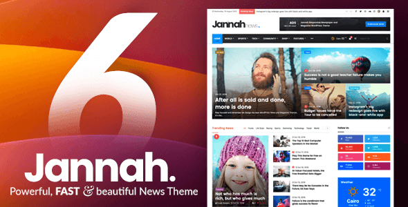 Jannah 6.1.5 NULLED – WordPress News Magazine Blog & BuddyPress Theme