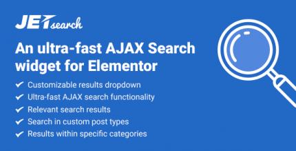 JetSearch 2.1.15 – An ultra-fast AJAX Search widget for Elementor