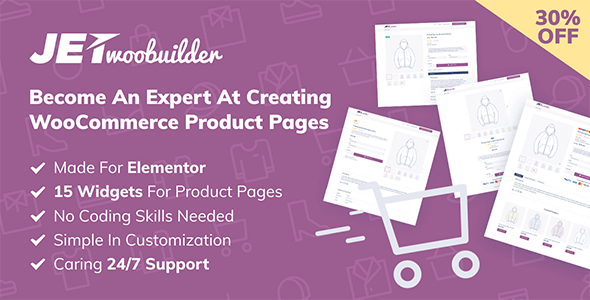 JetWooBuilder 2.1.13 – WooCommerce Page Builder Addon for Elementor