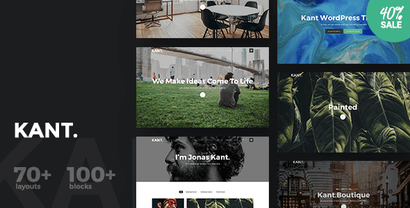 Kant 1.0.18 – A Multipurpose WordPress Theme for Startups, Creatives and Freelancers