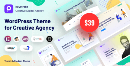 Keystroke 1.2.3 – Creative Agency, Digital Agency WordPress Theme