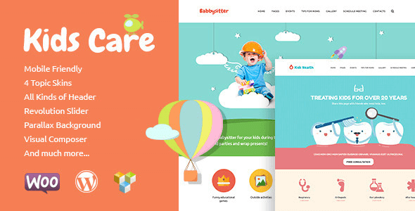 Kids Care 3.2.1 NULLED – Multi-Purpose Children WordPress Theme