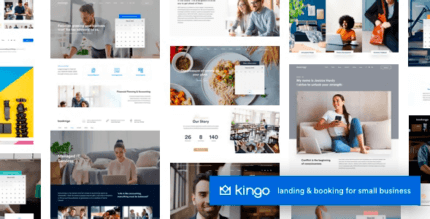 Kingo 2.6.10 NULLED – Booking WordPress for Small Business
