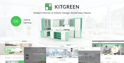 KitGreen 3.0.7 — Interior and Kitchen Design WordPress Theme