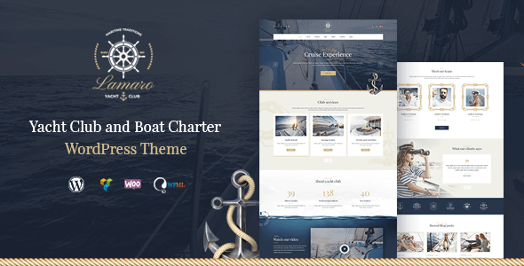Lamaro 1.2.5 – Yacht Club and Rental Boat Service WordPress Theme