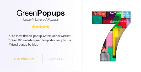 Green Popups 7.49 – Popups for WordPress (formerly Layered Popups) + Template Library
