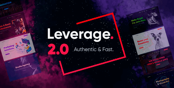 Leverage 2.1.9 – Creative Agency & Portfolio WordPress Theme