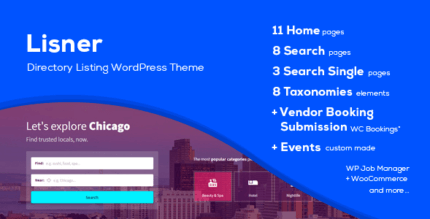 Lisner 1.4.0 – Modern Directory Listing WordPress Theme