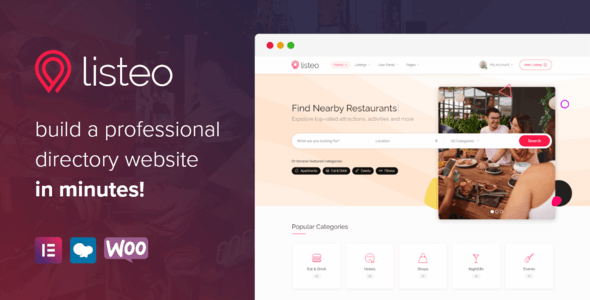 Listeo 1.9.67 NULLED – Directory & Listings With Booking – WordPress Theme