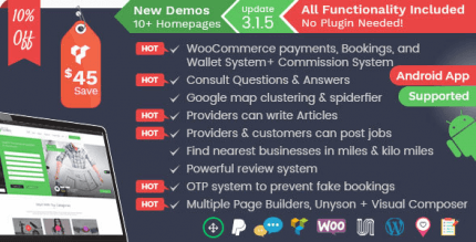 Listingo 3.2.7 – Service Providers, Business Finder and Directory Listing Booking WordPress Theme