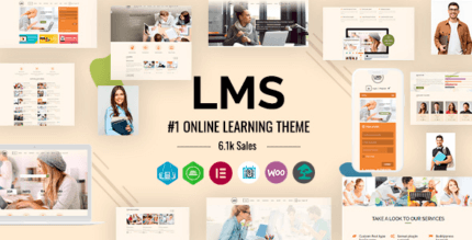 LMS 8.6 – Learning Management System Education LMS WordPress Theme + Elementor 1.0.0