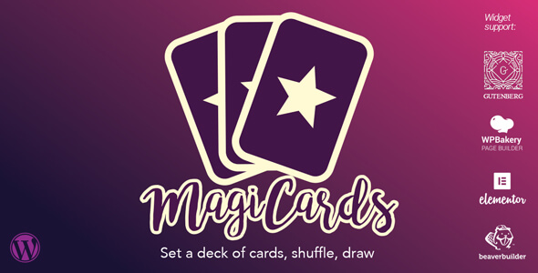 MagiCards 2.2.3 – Decks of Cards to Shuffle WP Plugin