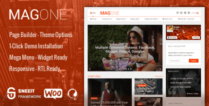 MagOne 8.5 – Responsive Magazine & News WordPress Theme