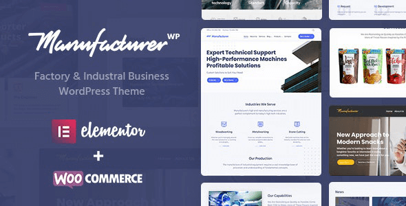 Manufacturer 1.3.10 – Factory and Industrial WordPress Theme