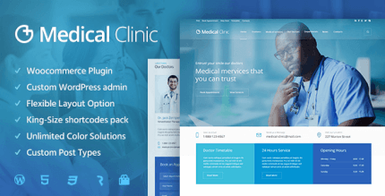 Medical Clinic 1.2.7 – Health & Doctor Medical WordPress Theme