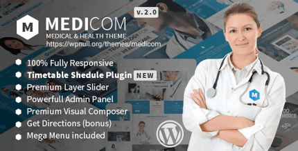 Medicom 3.0.9 – Medical & Health WordPress Theme