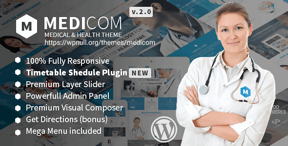 Medicom 3.0.9 – Medical & Health WordPress Theme