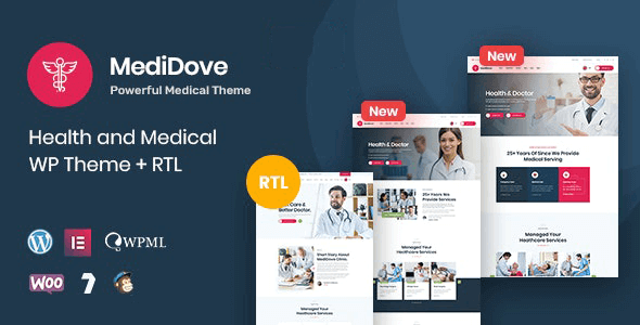 MediDove 2.0.9 – Health and Medical WordPress Theme + RTL MediDove 2.0.9 – Health and Medical WordPress Theme + RTL