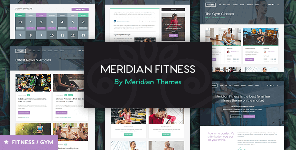 Meridian Fitness 1.2.1 – Fitness Gym WordPress Theme