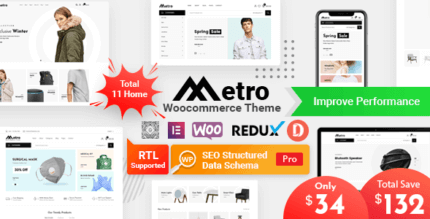 Metro 2.2 NULLED – Minimal WooCommerce WordPress Theme
