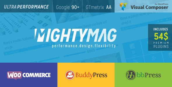 MightyMag 3.5 – Magazine Shop Community WP Theme