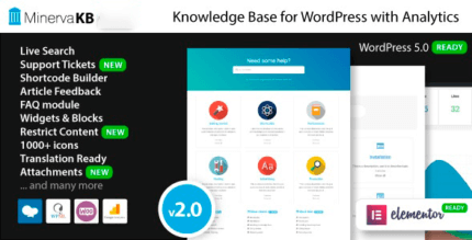 MinervaKB 2.0.8 – Knowledge Base for WordPress with Analytics