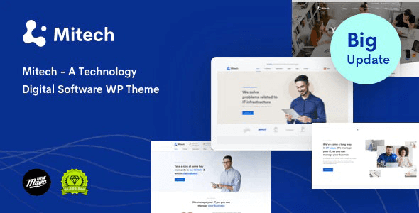 Mitech 2.0.7 – Technology IT Solutions & Services WordPress Theme