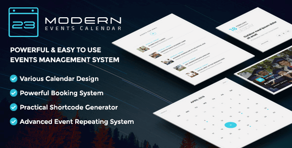 Modern Events Calendar 7.9.0 – Responsive Event Scheduler & Booking For WordPress