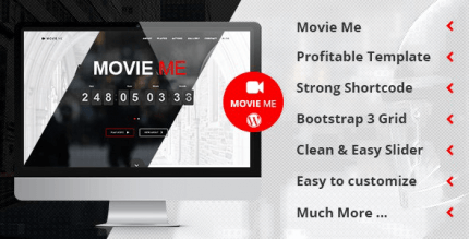 Movie Me 5.3 – One Page Responsive WordPress Theme