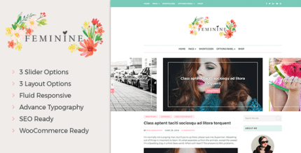 Feminine 2.2.6 – WordPress Theme For Fashion, Lifestyle, Travel and Beauty Bloggers