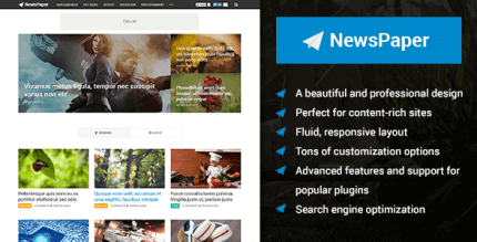 NewsPaper 2.3.14 – Beautiful Magazine WordPress Theme