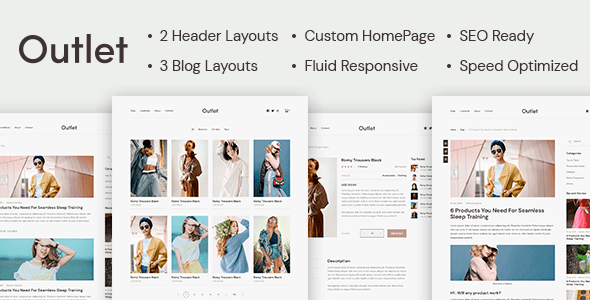 Outlet 1.0.5 – A Simple eCommerce WordPress Theme for Selling Online