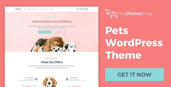 Pets 1.0.10 – The Only WordPress Theme Perfect for Animal Lovers