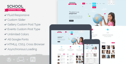 School 1.2.11 – WordPress Theme for Schools and Other Educational Programs