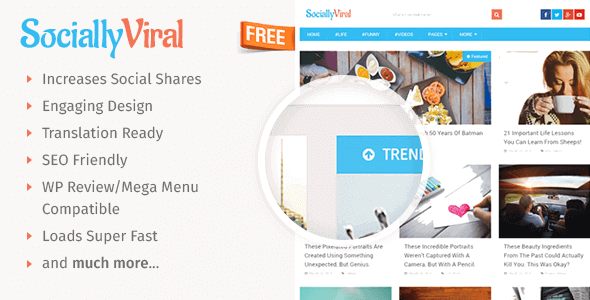 SociallyViral 2.4.9 – Viral WordPress Blog Theme