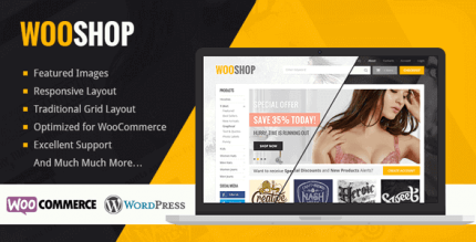 WooShop 1.3.10 – Responsive WordPress WooCommerce Theme