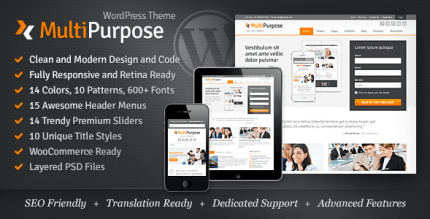 MultiPurpose 1.5.26 – Responsive WordPress Theme