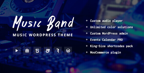 Music Band 1.3.5 – Live Event & Music Club WordPress Theme