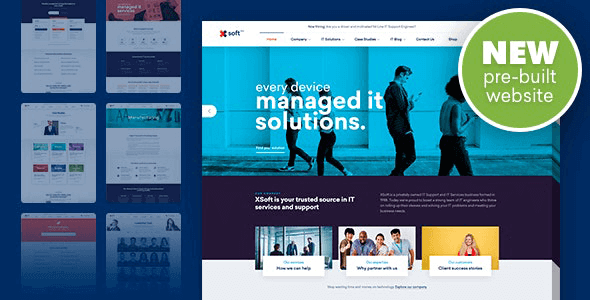 Nanosoft 1.2.7 – WP Theme for IT Solutions and Services Company