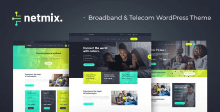 Netmix 1.0.8 NULLED – Broadband & Telecom Internet Provider WordPress Theme