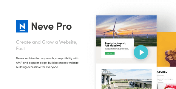 Neve Pro 3.8.11 NULLED – Super fast, Easily customizable, Multi-purpose theme (Agency Package)