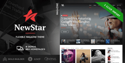 NewStar 1.3.3 – Magazine & News WordPress Theme