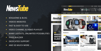 NewsTube 1.5.3.9 – Magazine Blog & Video