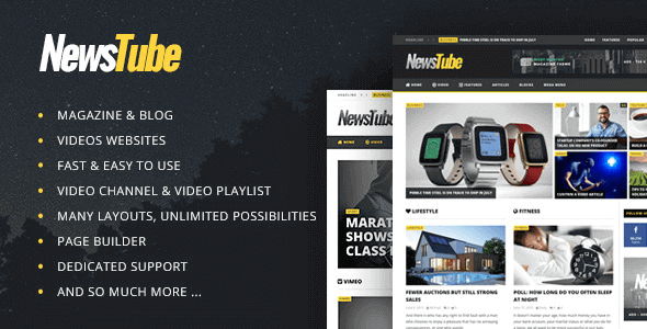 NewsTube 1.5.3.7 – Magazine Blog & Video