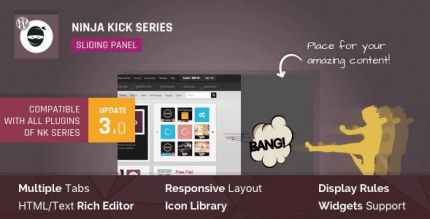 Ninja Kick Sliding Panel 3.0.16 – WordPress Off-Canvas Sliding Panel
