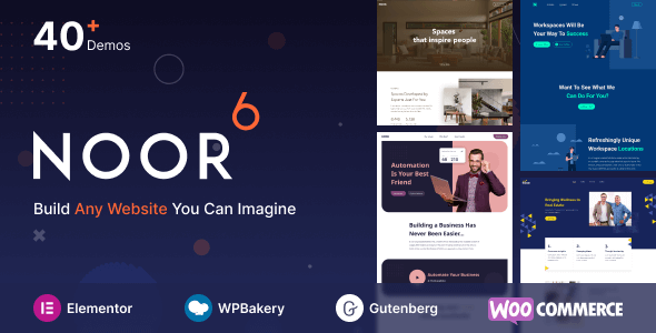 Noor 6.0.6 NULLED – Multipurpose & Fully Customizable Creative Theme
