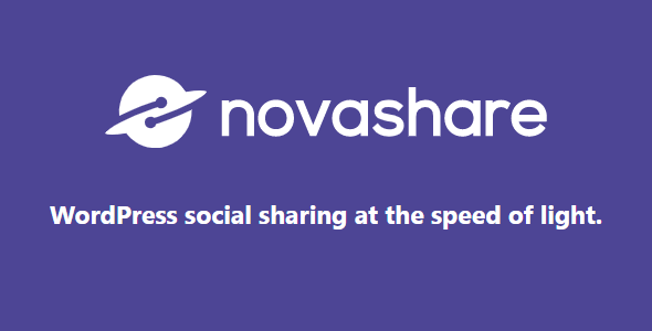 Novashare 1.5.9 – Lightweight and fast social media sharing plugin