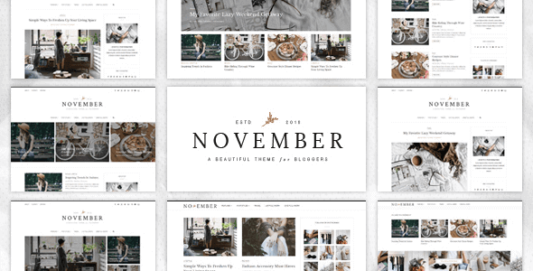 November 1.0 – Multipurpose Personal WordPress Blog and Magazine Theme
