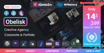 Obelisk 1.7.0 – Agency Portfolio & Creative WordPress Theme